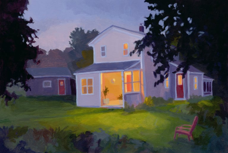 Evening Welcome - Painting by Michelle Darwin