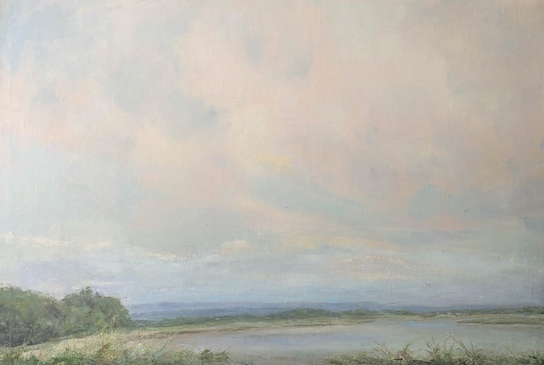 Soaring Summer Breeze - Painting by Mary Kersell