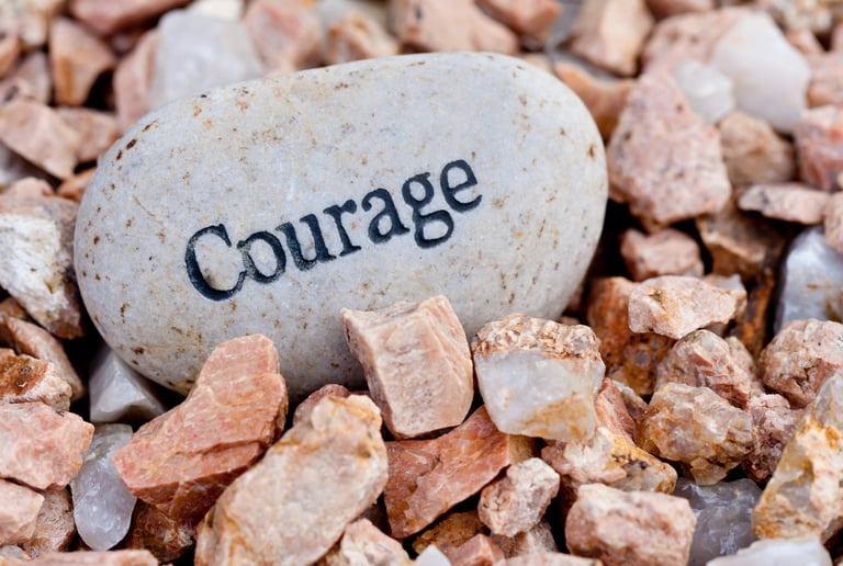 Courage is oftentimes the key to success.