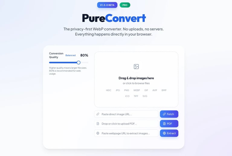 WebPro247 I PureConvert Web App