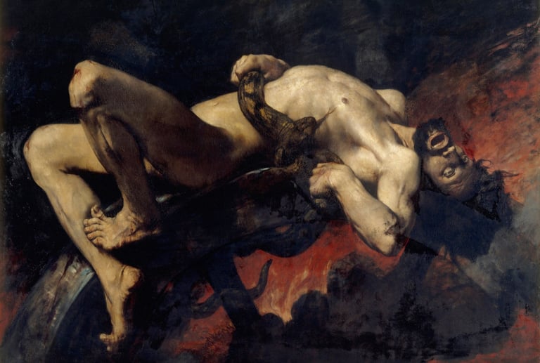 Jules-Élie Delaunay's Ixion Thrown into the Flames