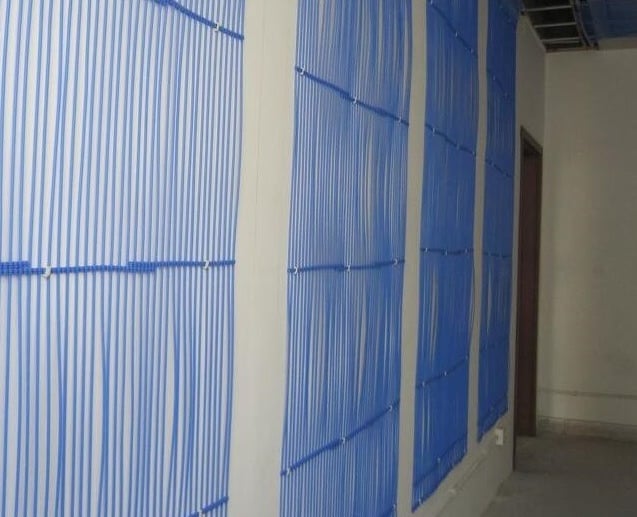 capillary mats used for wall heating