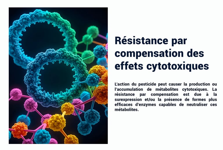 PESTICIDES RÉSISTANCE COMPENSATION EFFETS CYTOTOXIQUES