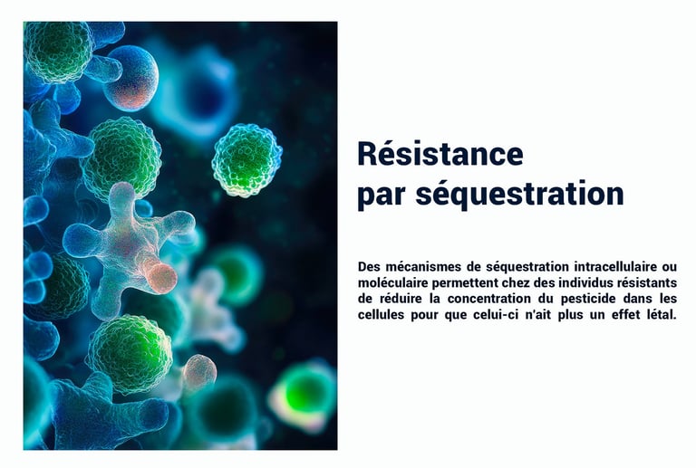 PESTICIDES RESISTANCE SÉQUESTRATION