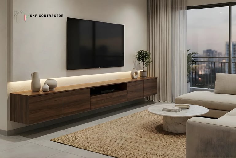 Wall-Mounted Floating TV Unit
