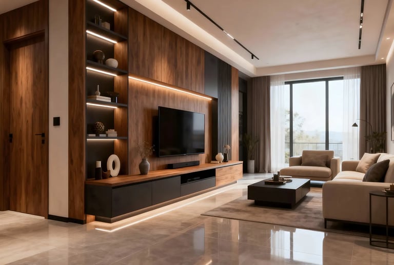 Stylish TV Unit Designs For Hall