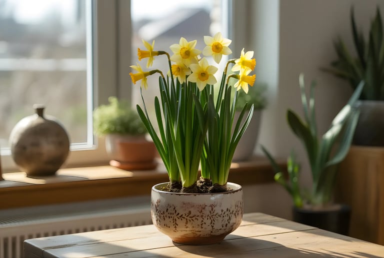 Daffodil (नरगिस का फूल) plant