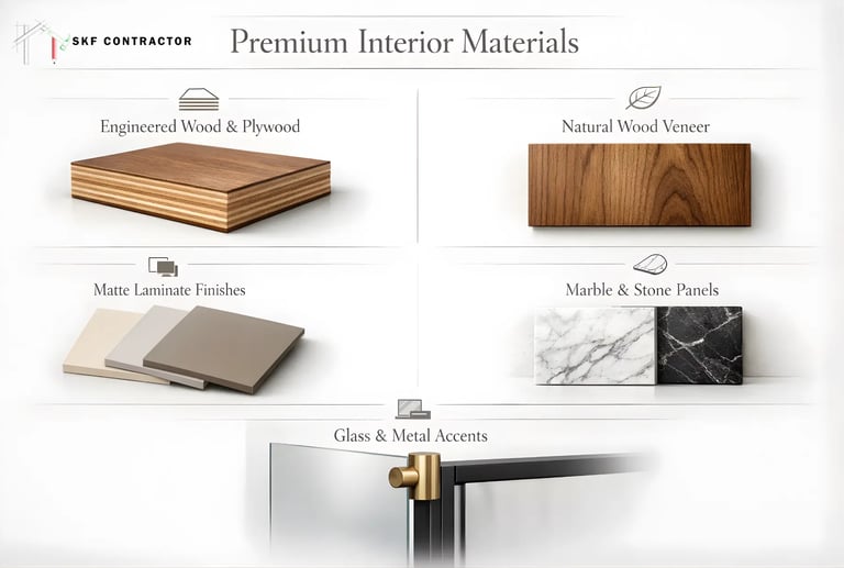 Popular Materials & Finishes for TV Unit