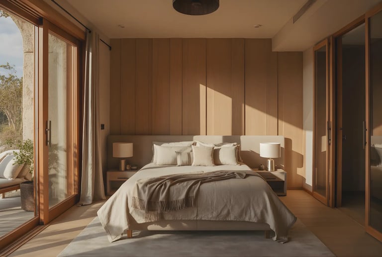 Warm Wooden Wonderland Bedroom