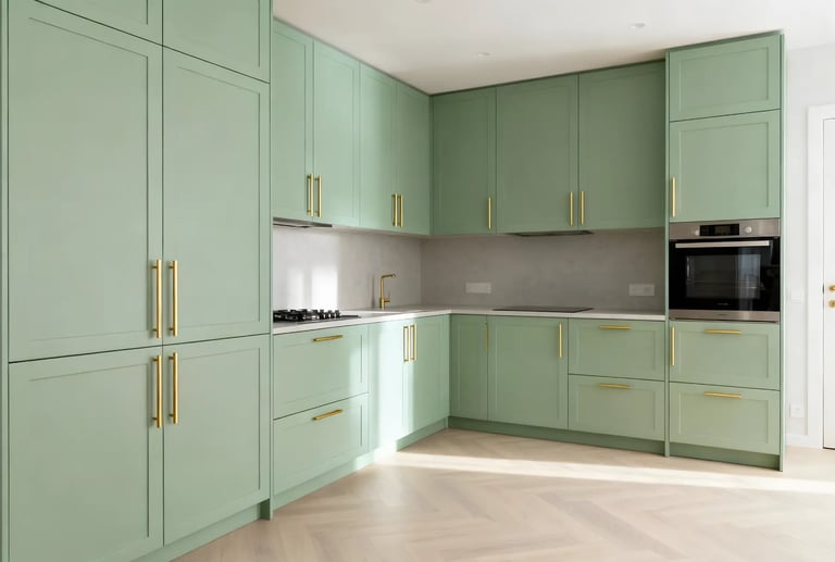Pastel green is a soothing colour that symbolises harmony