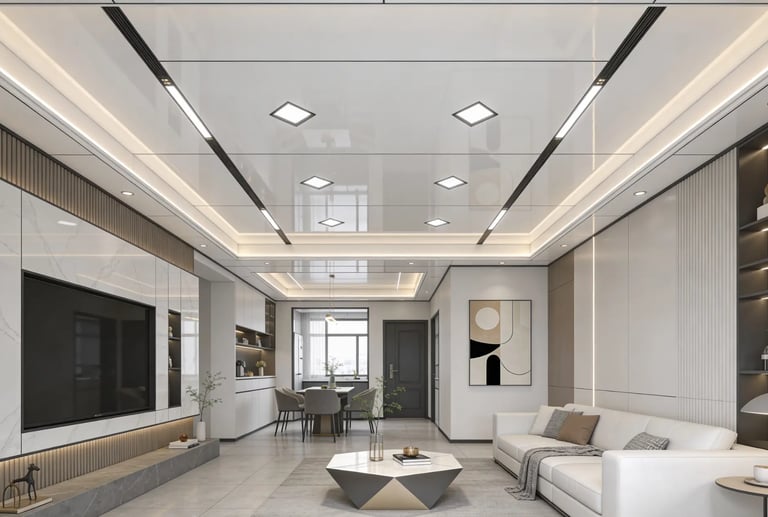 Benefits of PVC ceiling design waterproof durable low maintenance