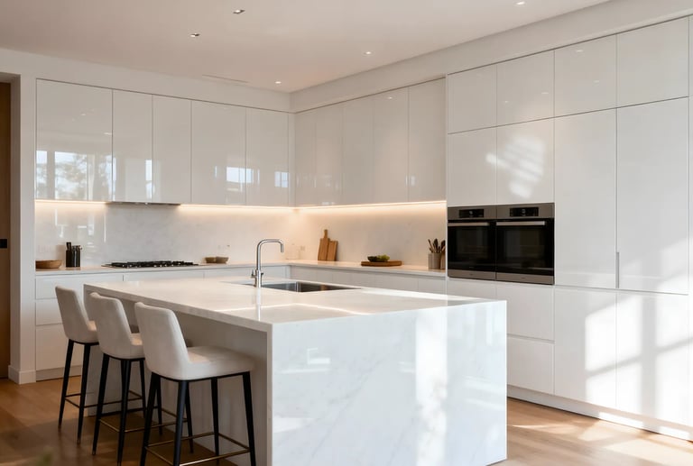 You can make your space brighter with white as it helps reflect light