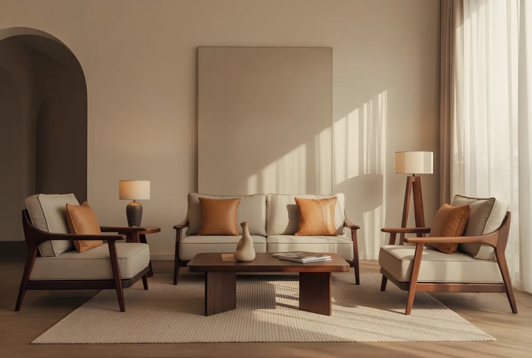 Brown with Light Brown Combinations Furniture