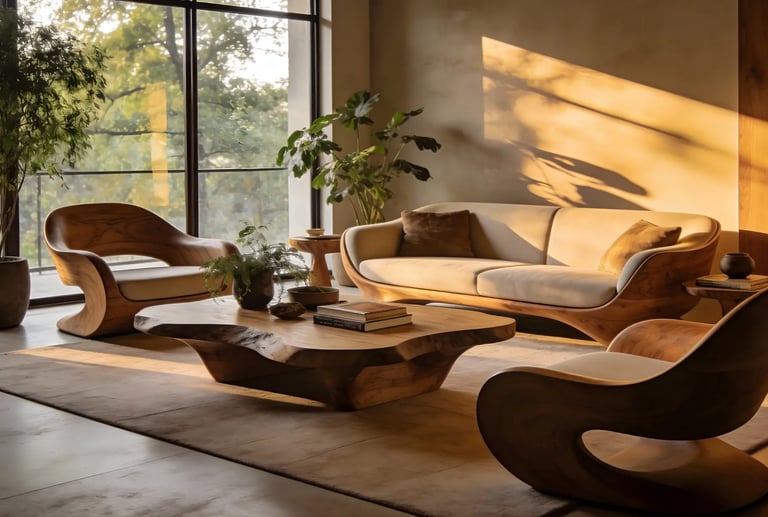 Biomorphic furniture Interior