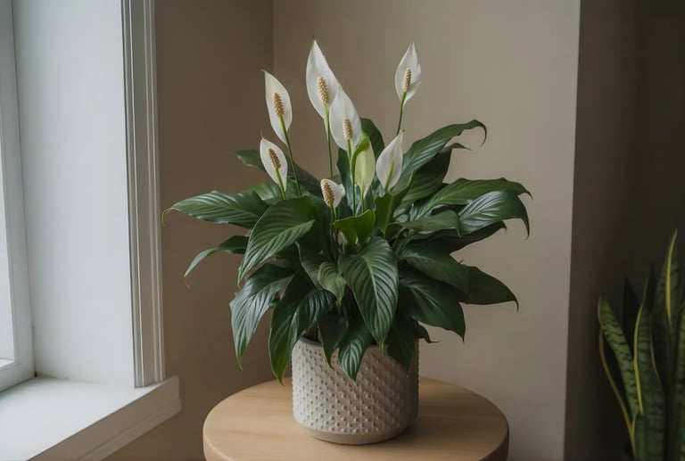 Peace lily (कुमुदिनी) plant