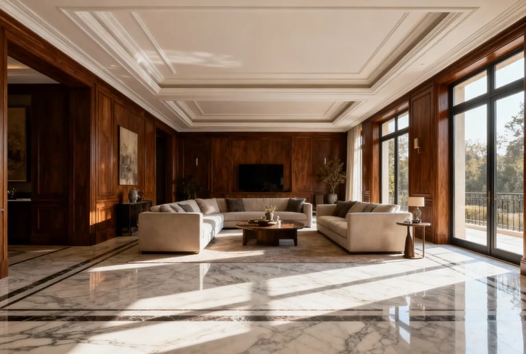 coffered ceiling for luxury homes