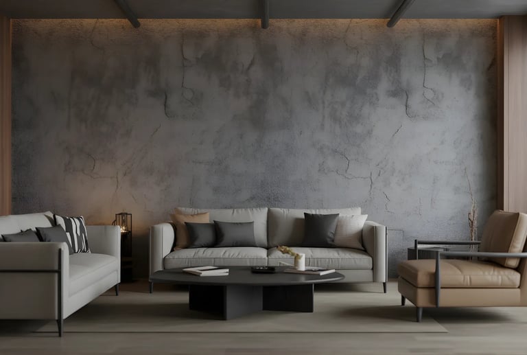 concrete finsh walls