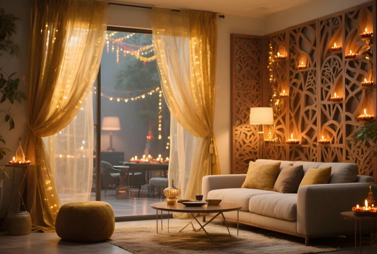 room dividers or curtains