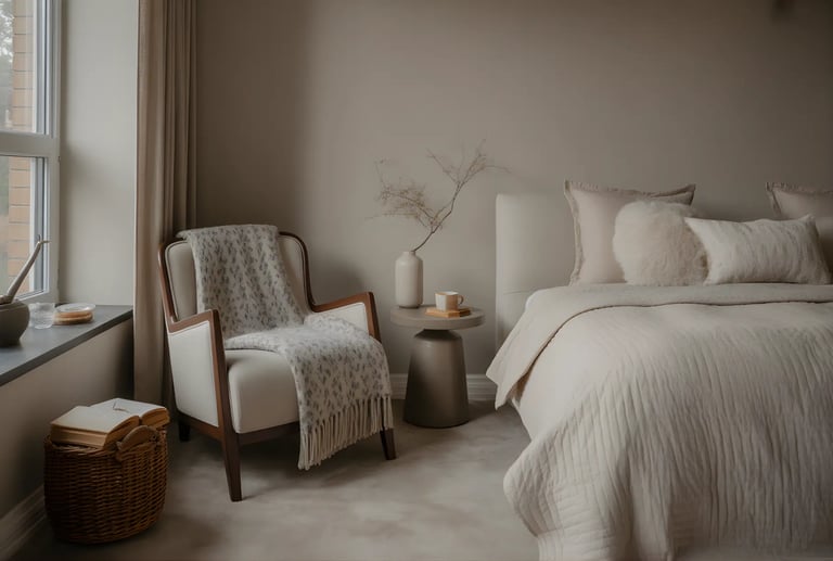 cozy seating or study corner