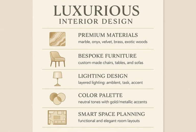 Key Elements That Define Luxury Interiors