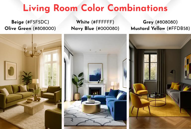 Living Room Color Combinations