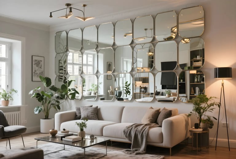 mirror finished walls