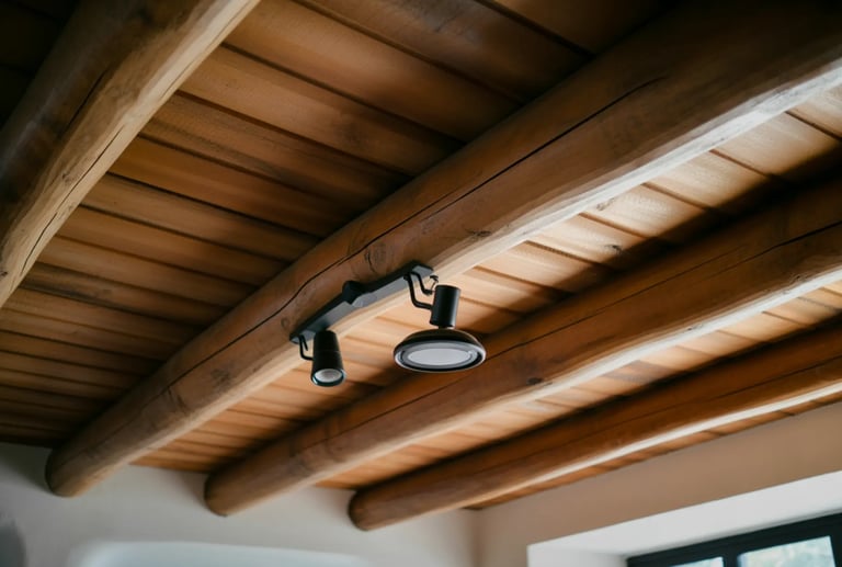 rustic beam ceiling