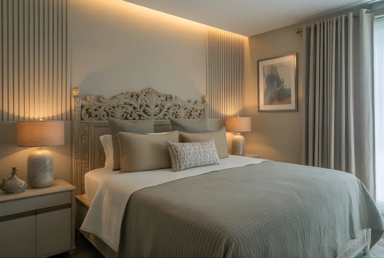 statement headboard design