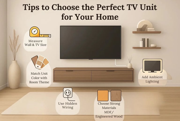 tips for choose perfect tv units