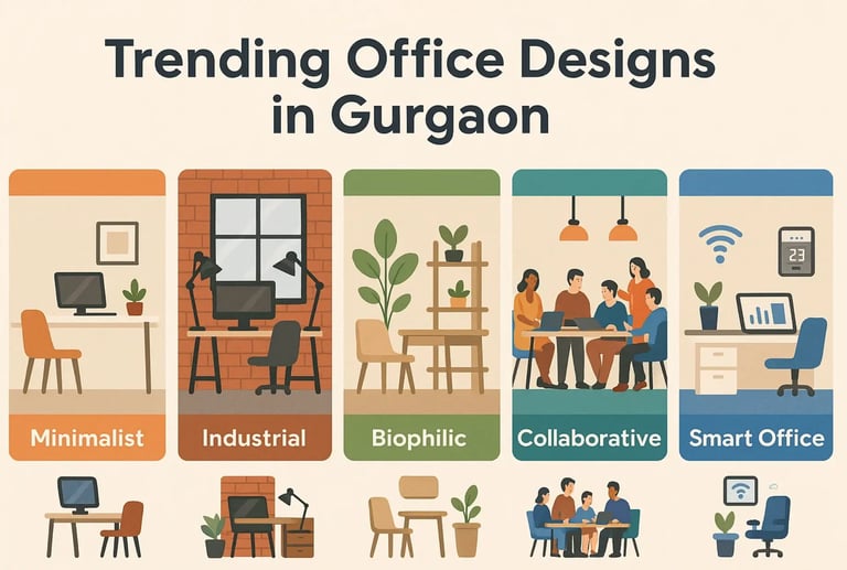 trending office designs in gurgaon