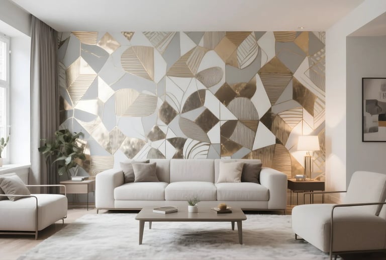 wallpaper with geometric patterns