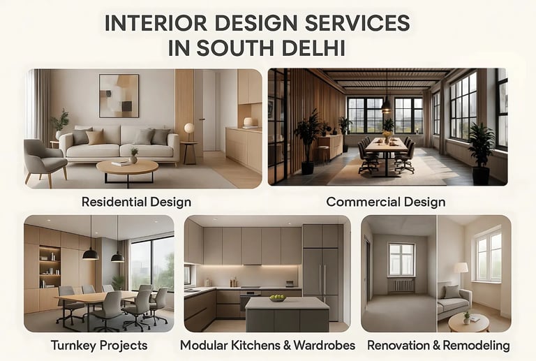 Interior Design Services in South Delhi