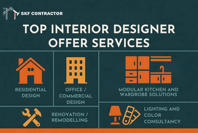 Services That Offer interior designer near me