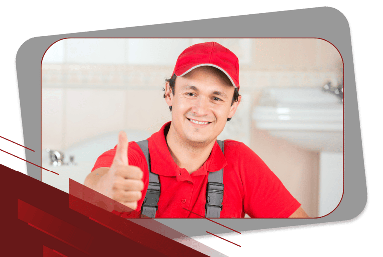 a man in a red shirt and a red hat