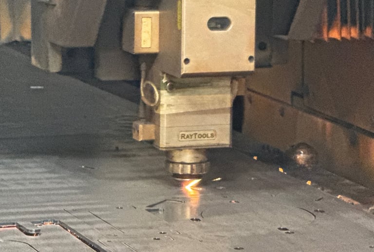 High-precision fiber laser cutting for metal components at Shreeji Enterprise Vasai