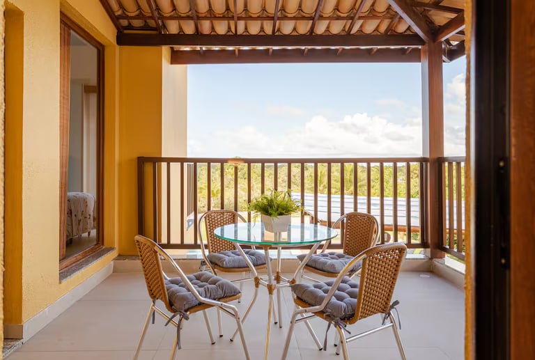 Vista da varanda do da suite em Costa do Sauípe"