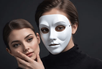 shadow self with mask