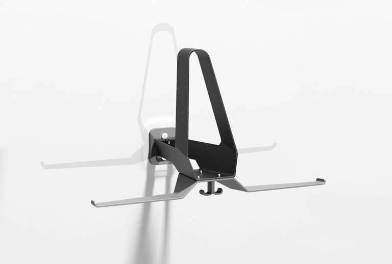  wall mounted moto gear rack motorcyclist helmet suit hanger