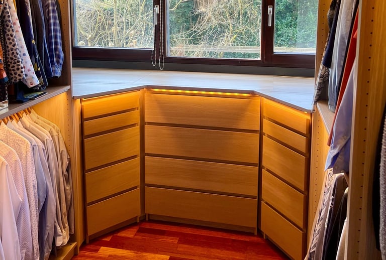 semi custom inloop kledingkast