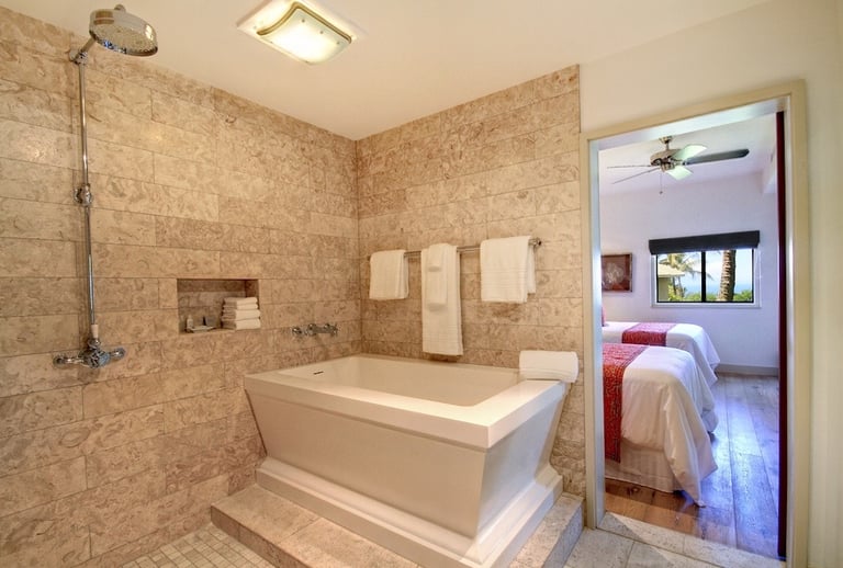 natural shellstone bathroom design