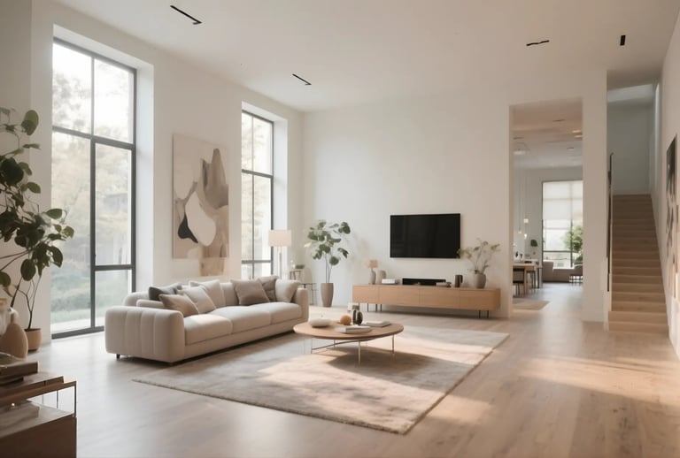 Maintain Clear Sightlines with Living Room