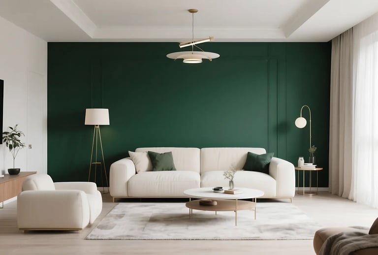 Bold Accent Wall Living Room