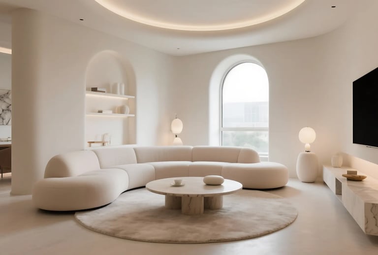 Curved Elements For living room