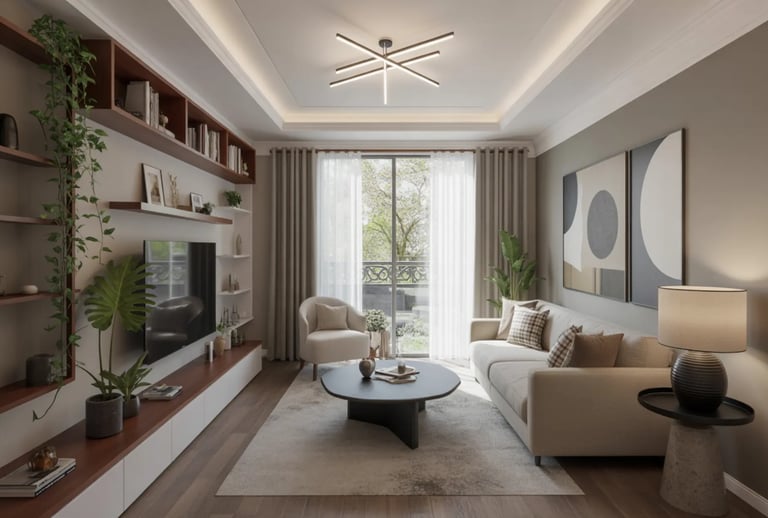 Vertical Space of living room