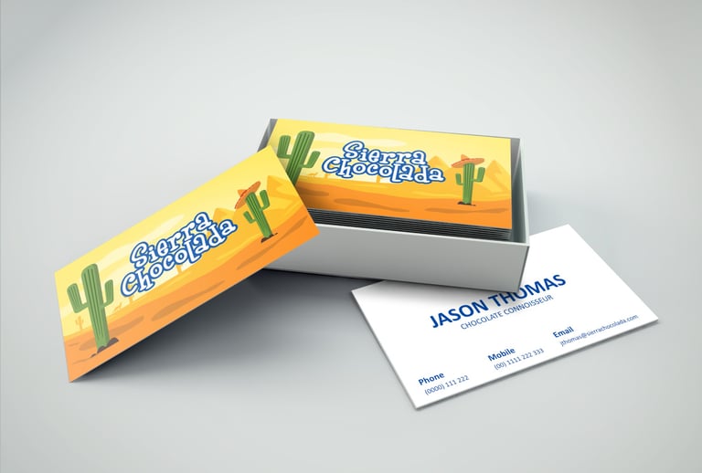 Sierra Chocolada business cards