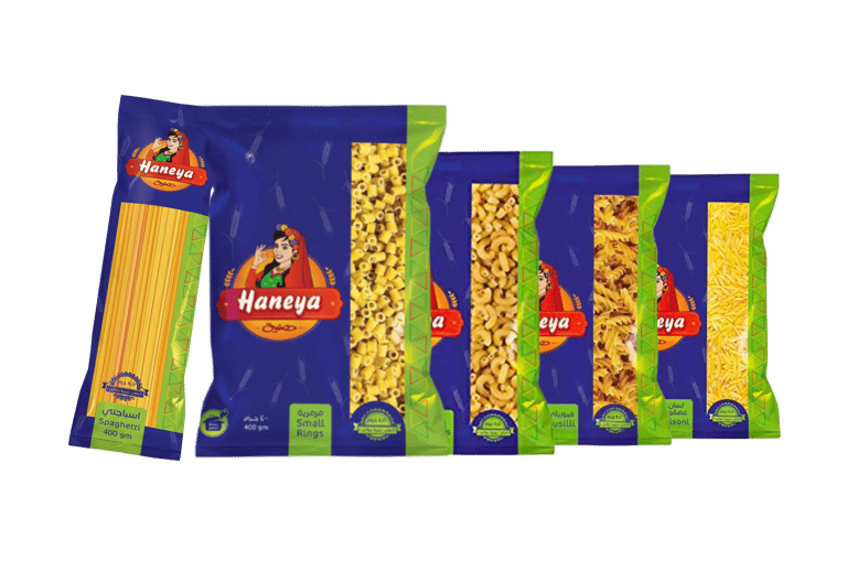 Raya FMCG's Haneya Brand: Pasta for export and private label.