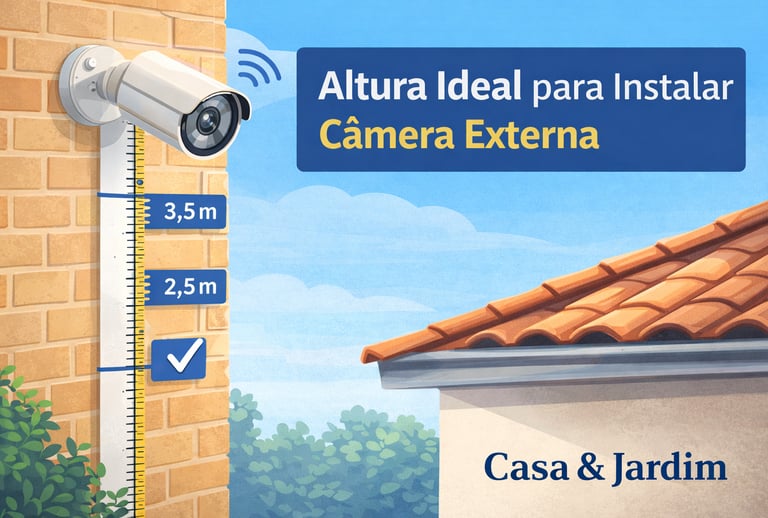 altura ideal para câmera externa na régua