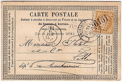 Losange Gros Chiffres 6151 et type 17.