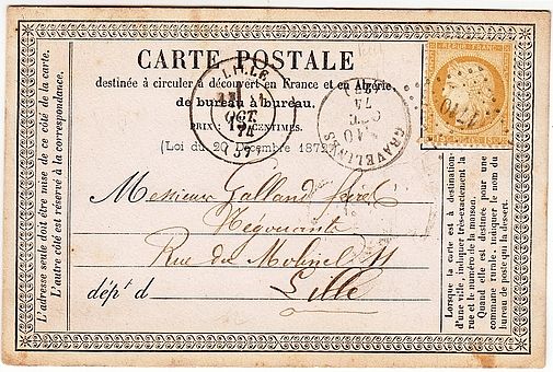 Losange Petits Chiffres des Gros Chiffres 1710 et type 16.