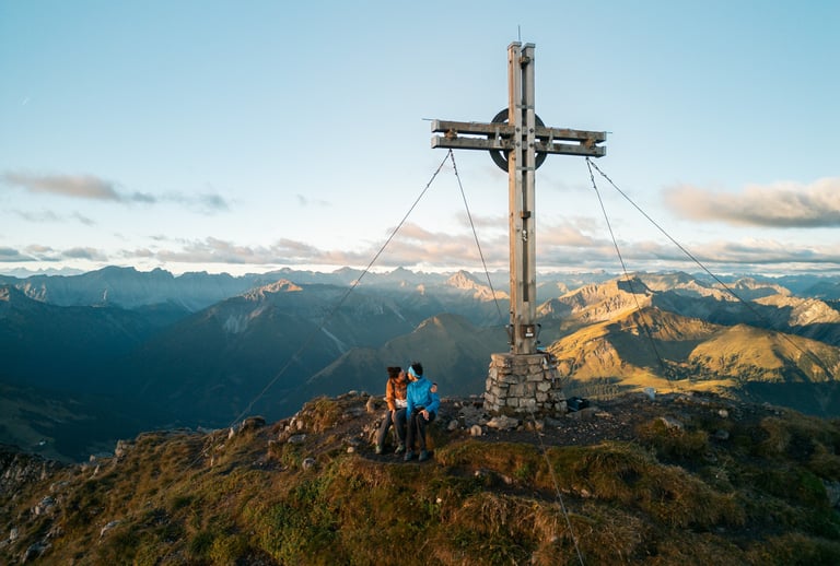 Bergtop in Oostenrijk